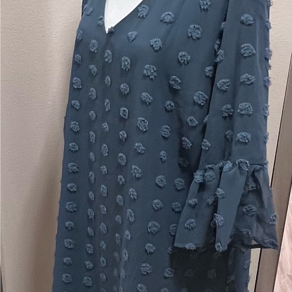 Chic Blue Textured Dress XXL - Picture 9 of 13